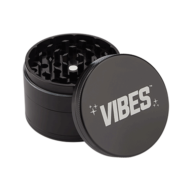 Herb grinder in use, showing smooth grinding and kief collection