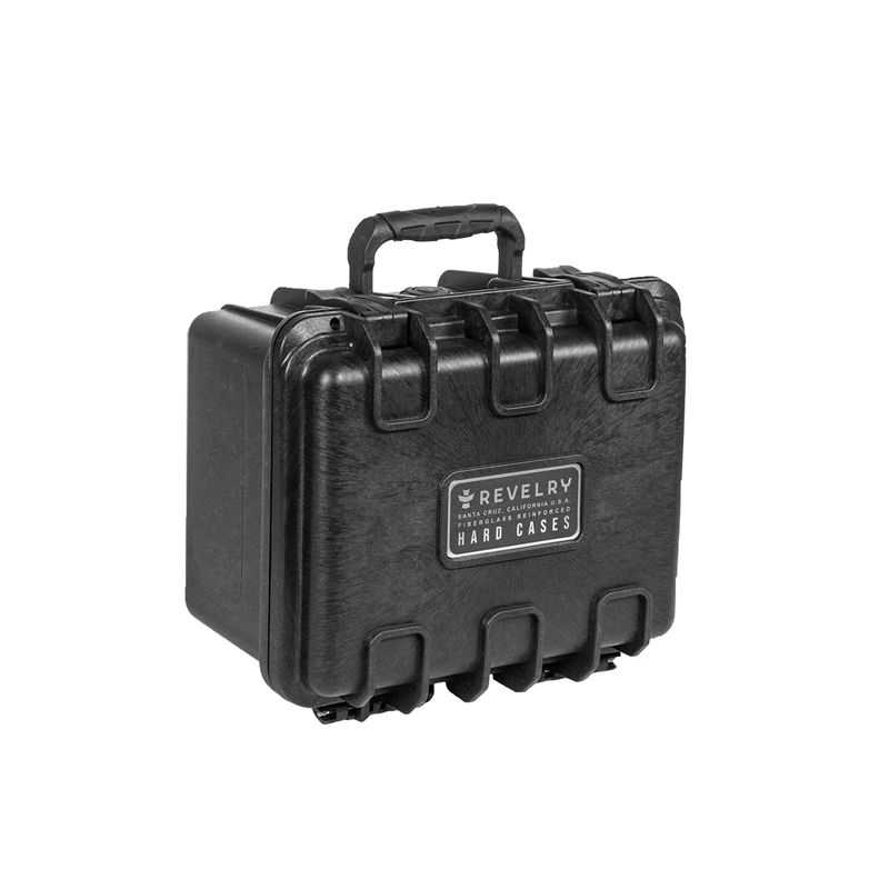 Revelry Scout Pro Hard Case showing waterproof polymer exterior and secure latches.