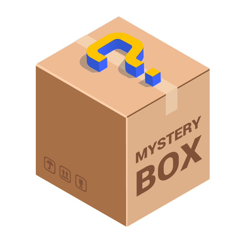 Unboxing a mystery gift box with surprise items inside