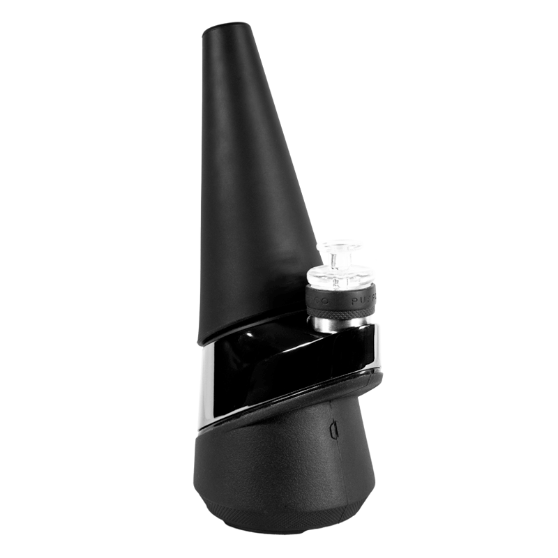 Puffco Peak with Eyce Peak attachment, highlighting easy installation and grip-friendly design