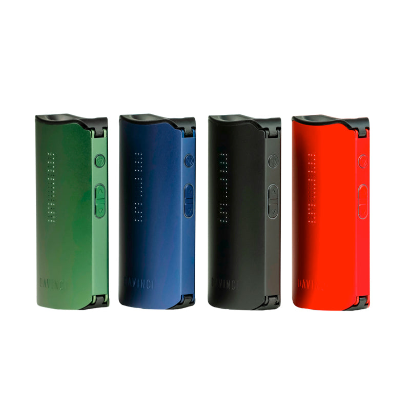 DaVinci IQC portable vaporizer in Onyx color with rugged aluminum shell