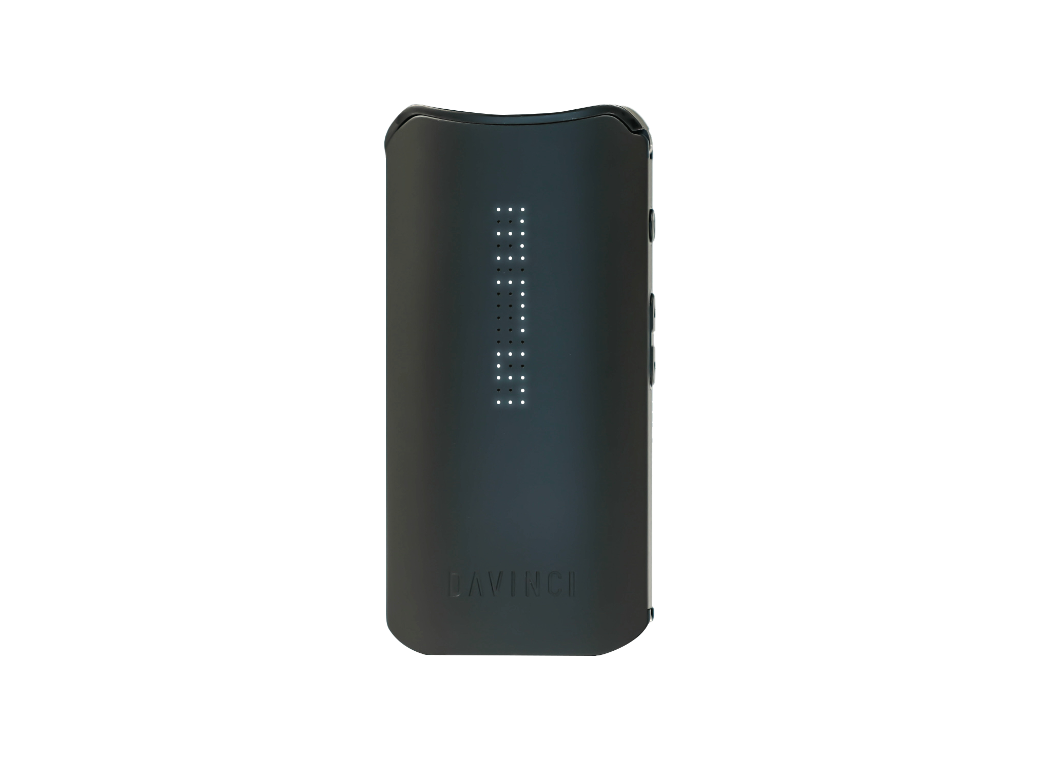 User holding the DaVinci IQC vaporizer showing the app control feature