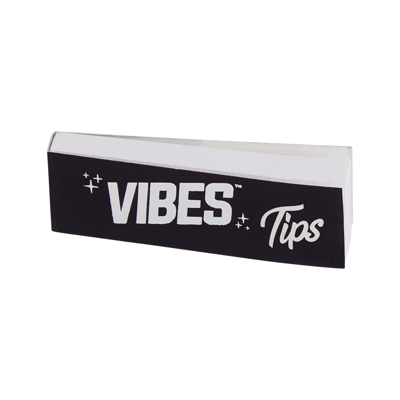 Close-up of Vibes rolling tips sheets showing quality texture
