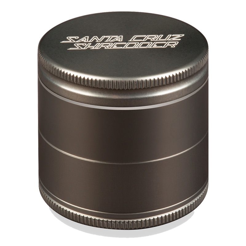 Herb grinder lid with textured grip and magnetic closure