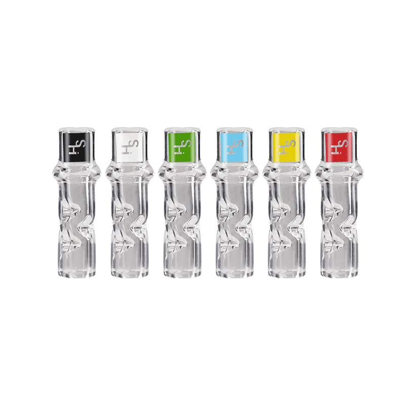 Premium reusable glass tip showcasing sleek design and perfect fit for pre-rolls.