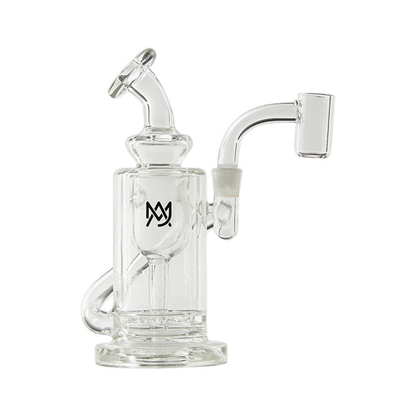 Close-up of MJ Arsenal Ursa Mini Rig showing its ergonomic mouthpiece.
