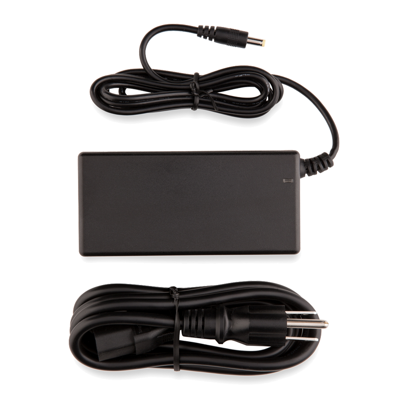 Arizer Solo power adapter connected to a wall outlet, showing ease of use
