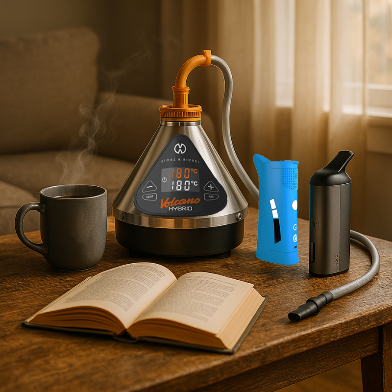G Pen Roam C Cookies Edition portable vaporizer on a travel-friendly setup