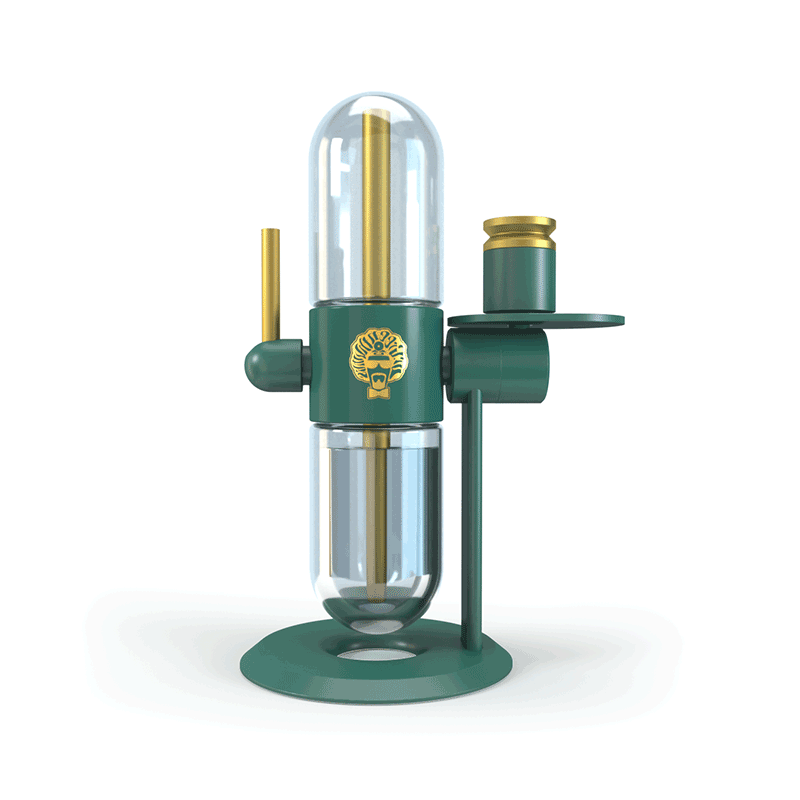Stundenglass gravity hookah with rotating globe design for smooth vapor