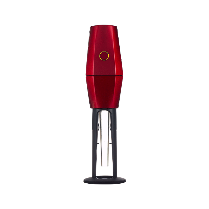Banana Bros OTTO grinder showcasing its sleek design and functionality while grinding herbs.