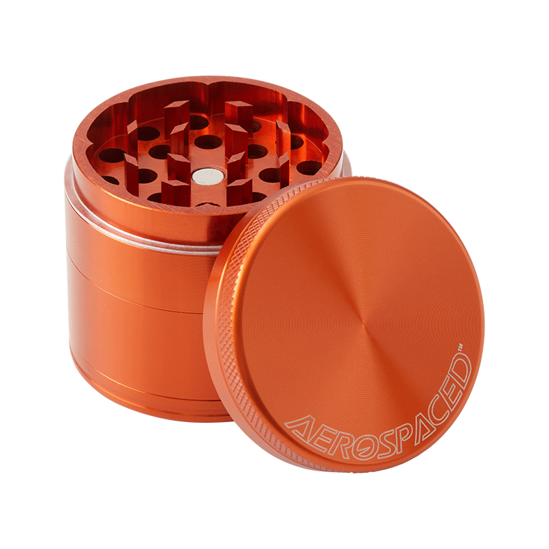 Herb grinder with kief catcher and scraper included, ready for use