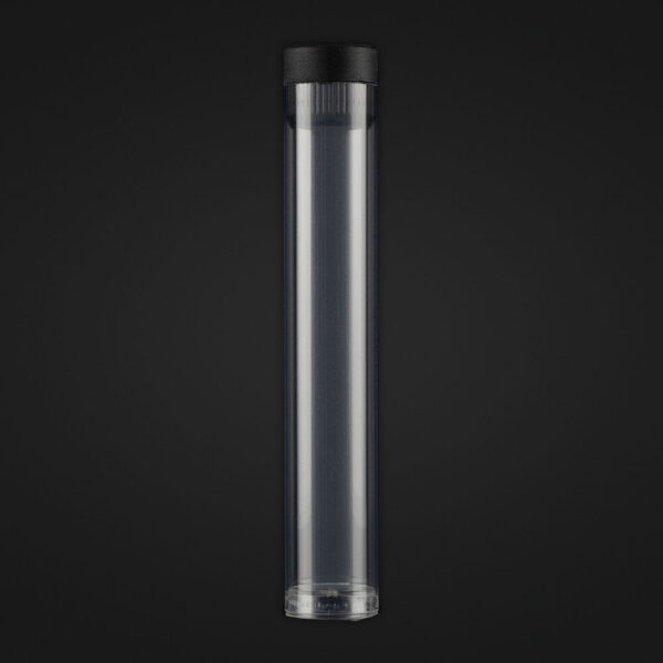 Close-up of PVC travel tubes protecting vaporizer stems