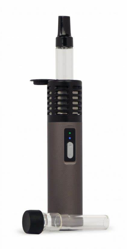 Close-up of Arizer Air AU portable dry herb vaporizer showing the sleek design