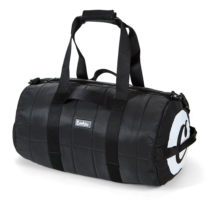 Spacious interior of Cookies Apex Duffle Bag with zip compartments for organized packing