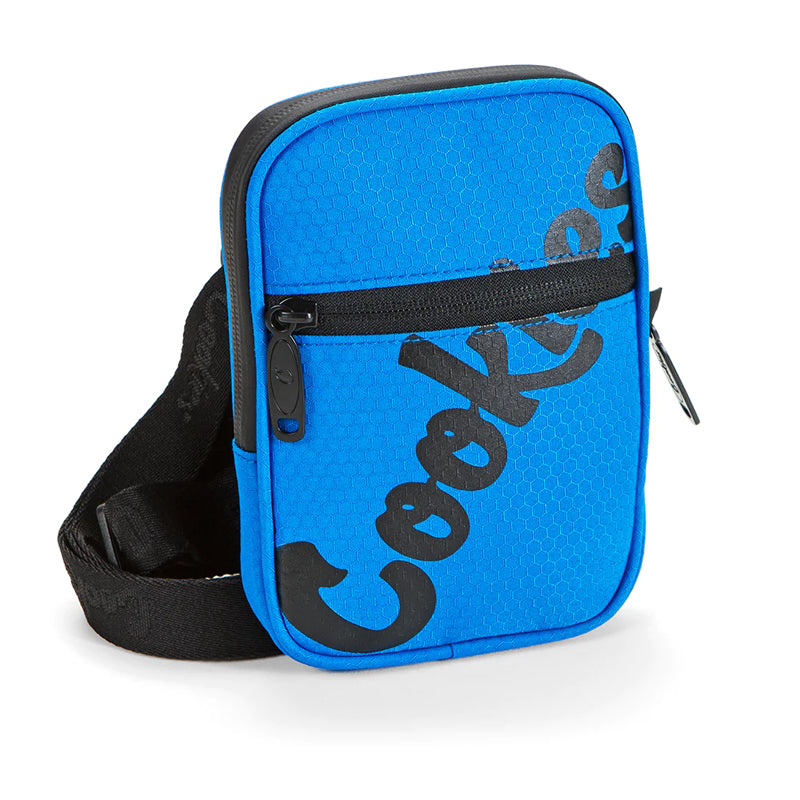 Mint Honeycomb Utility Bag by Cookies, showcasing its sleek design and compartments.
