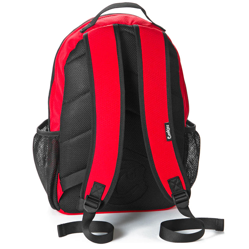 User  carrying the durable camo backpack during an outdoor trip, showcasing its versatility.