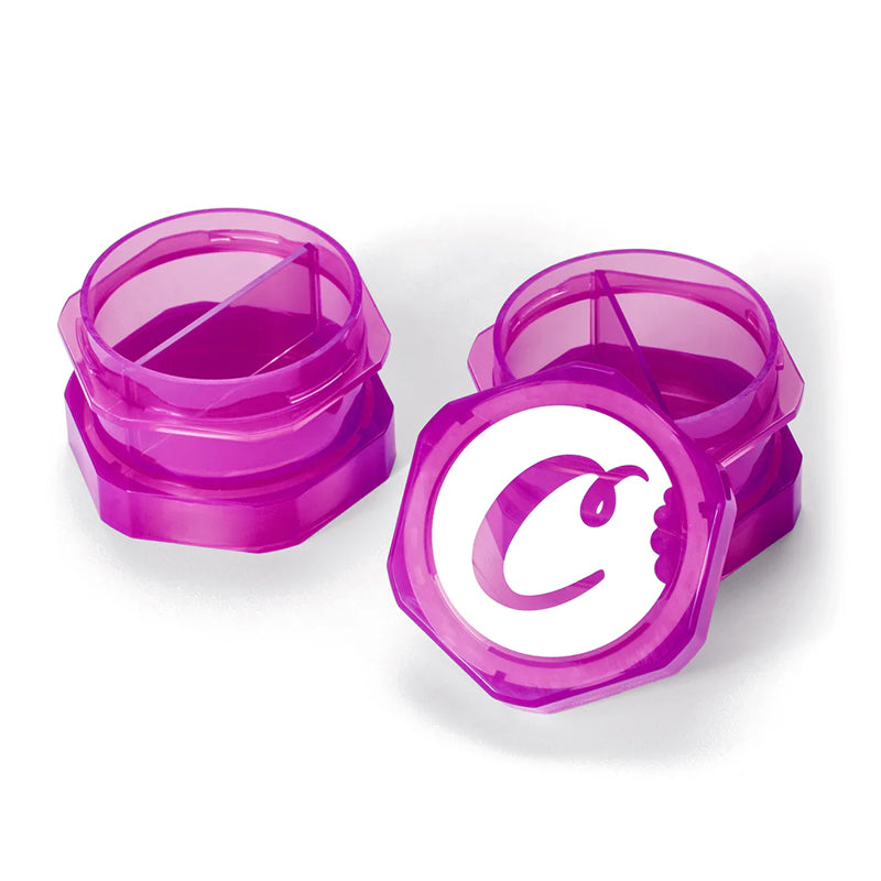 Durable plastic storage containers with fresh food inside, highlighting their capacity