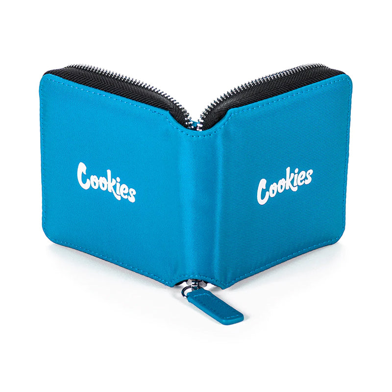 Chic matte nylon zipper wallet showcasing its sleek design and full zip closure.