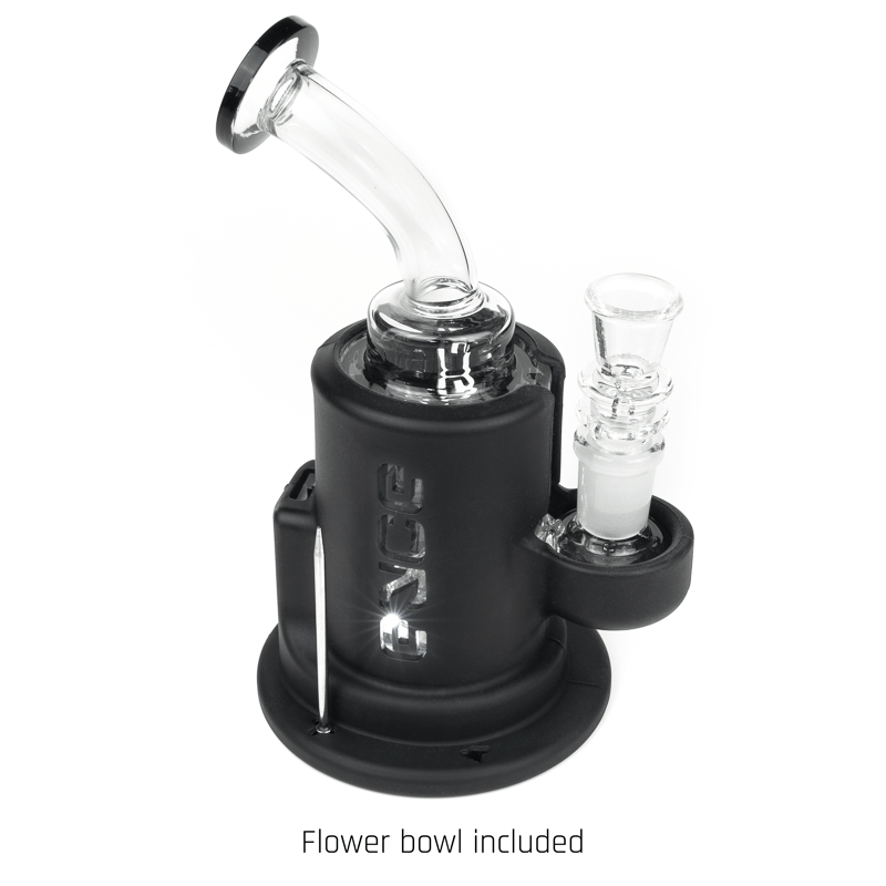 Eyce Spark ProTeck Glass Rig showcasing its silicone exterior and LED feature.