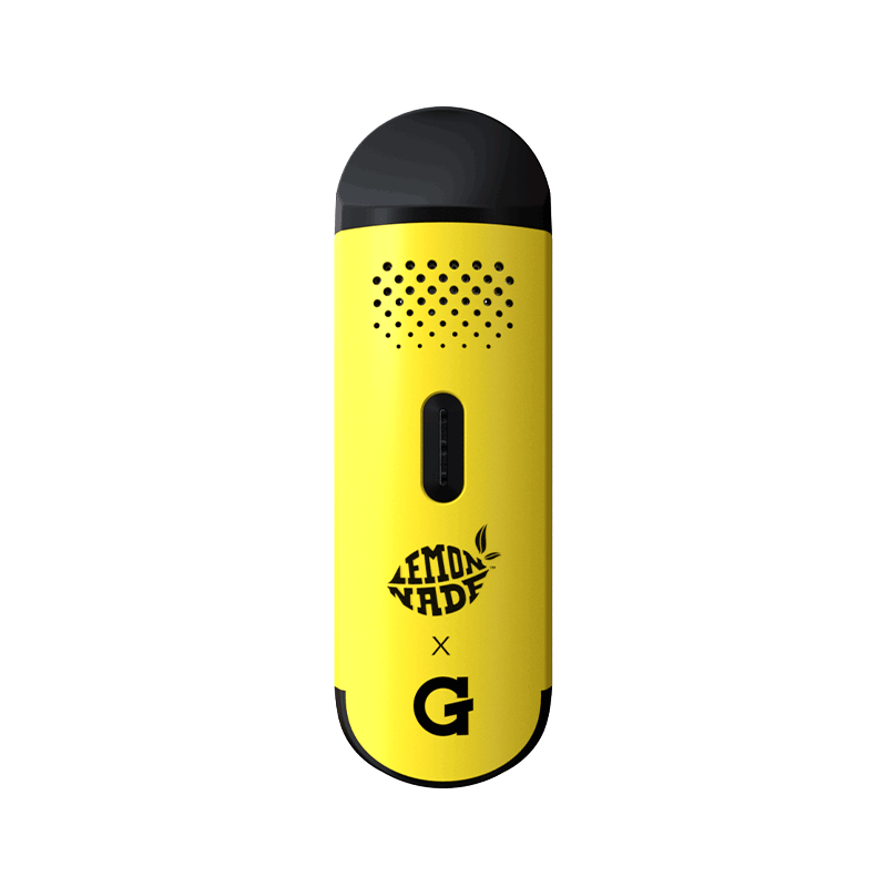 G Pen Dash portable vaporizer with aluminum alloy body and glass-glazed heating chamber.