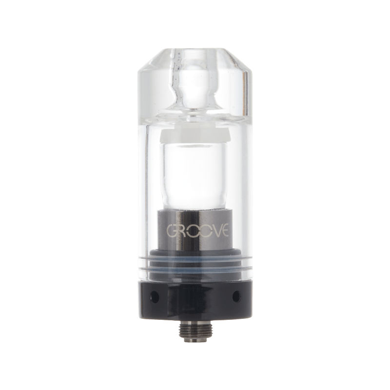 User holding the Groove CARA+ vaporizer with a focus on adjustable voltage settings