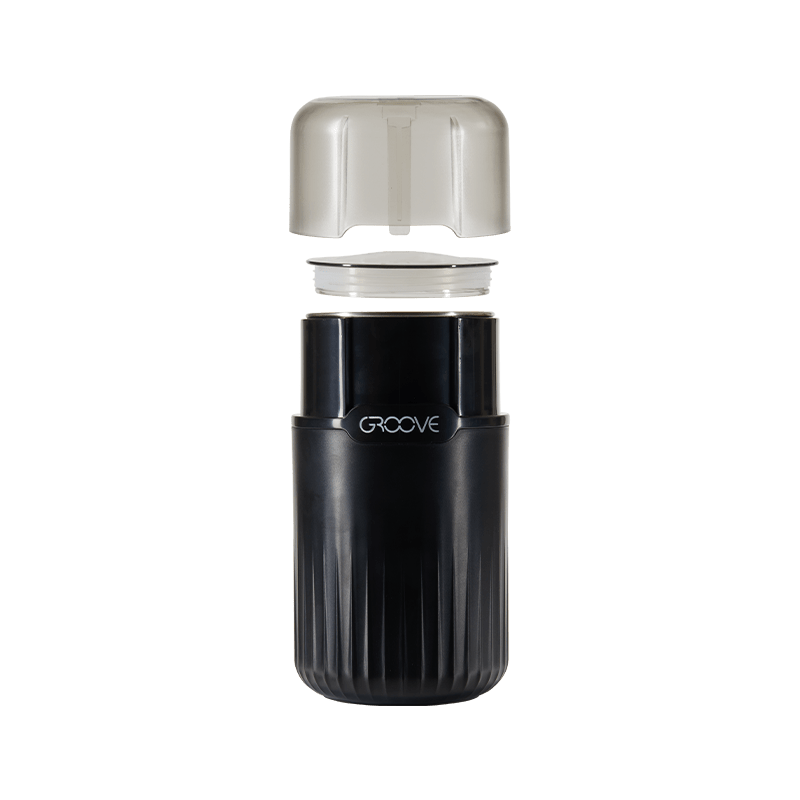 Groove Ripster electric herb grinder with large capacity and stainless steel design