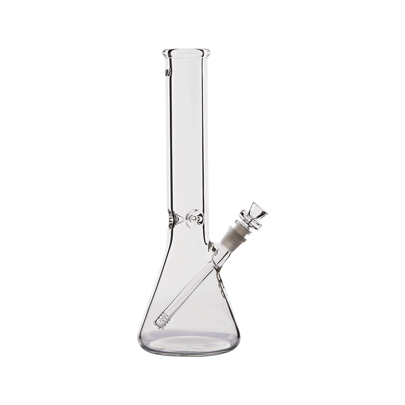 Durable glass beaker water pipe with airtight seal and ice mold