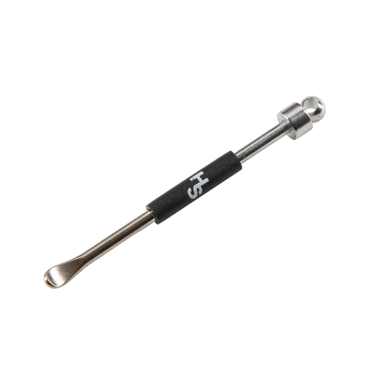 Stainless steel dab tool with ergonomic design for vape sessions