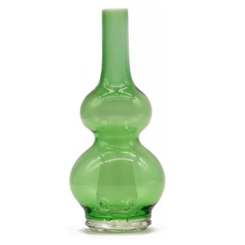 Side angle of the oil vaporizer glass attachment in vibrant color mounted on Oura rig