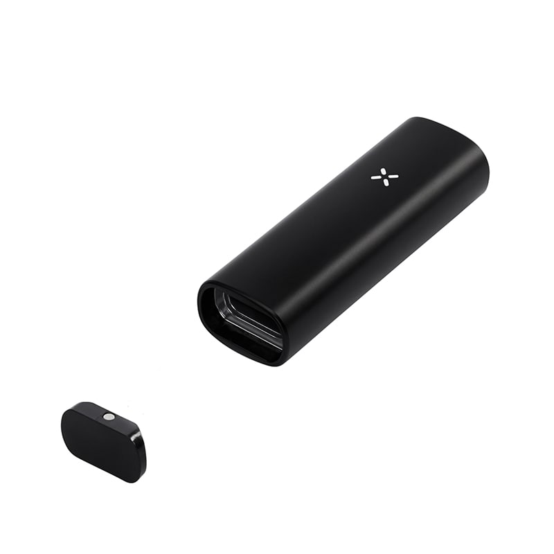 Flat and raised mouthpiece included with the PAX Mini vaporizer, emphasizing its user-friendly features.