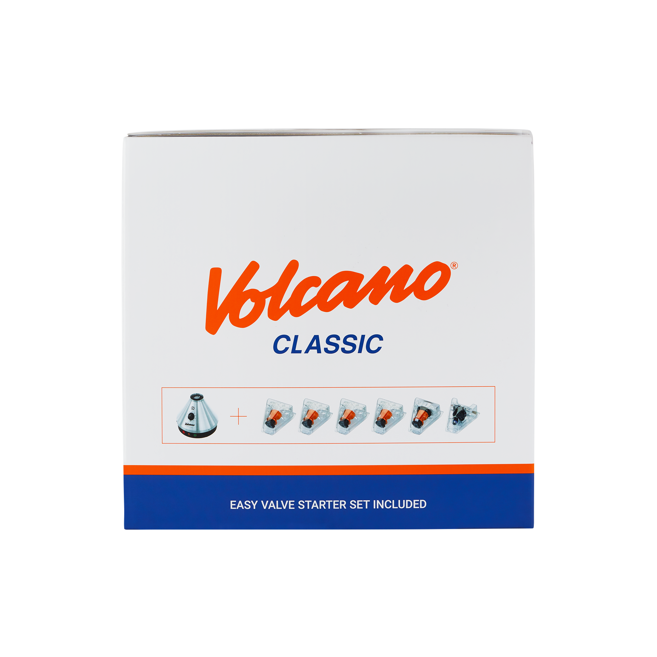 Volcano Classic Desktop Vaporizer showcasing its balloon bag system and temperature dial.