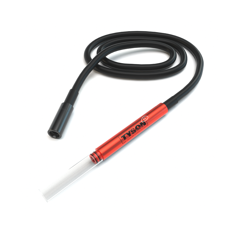 Stündenglass Gravity Hookah V2 in Tyson Red, showcasing its elegant design and glass structure