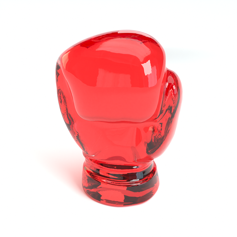 Stündenglass Gravity Hookah V2 in Tyson Red, showcasing its elegant design and glass structure