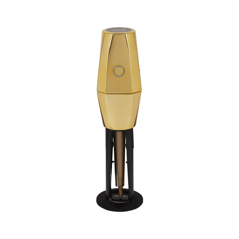 OTTO cone roller in use, demonstrating the automatic filling of a pre-rolled cone.