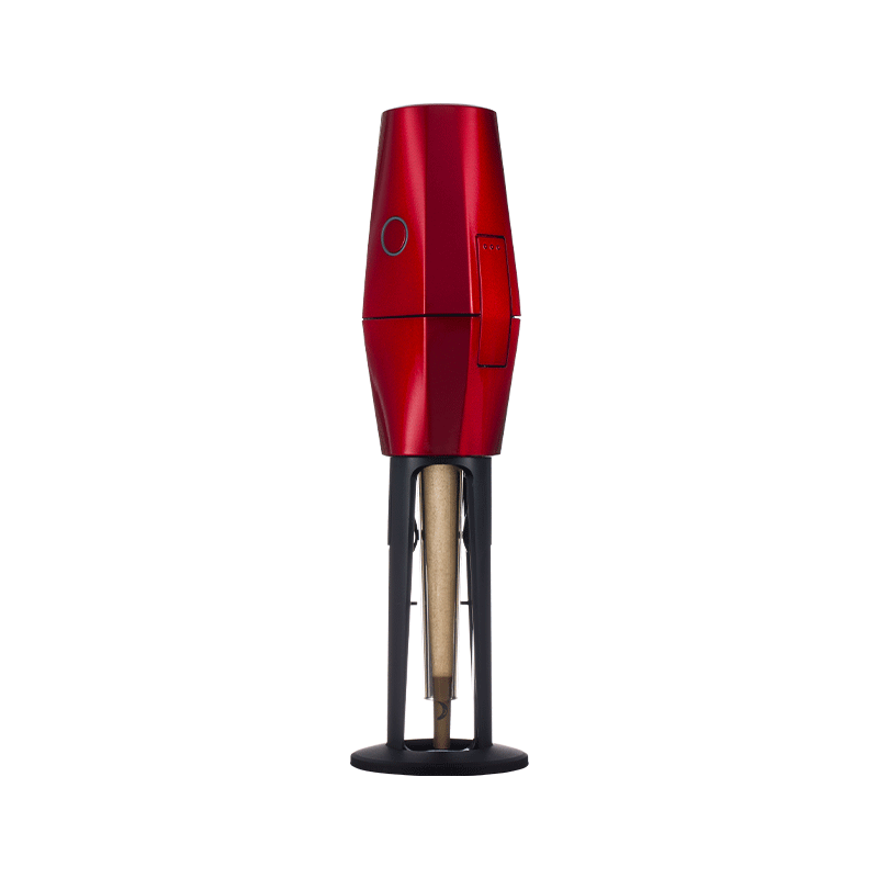 Banana Bros OTTO grinder showcasing its sleek design and functionality while grinding herbs.