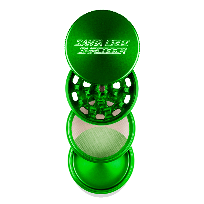 Herb grinder with strong magnets and anodized finish for durability