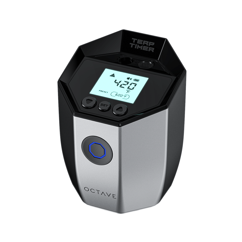 Compact design of the Precision Dabbing Timer with magnetic base.