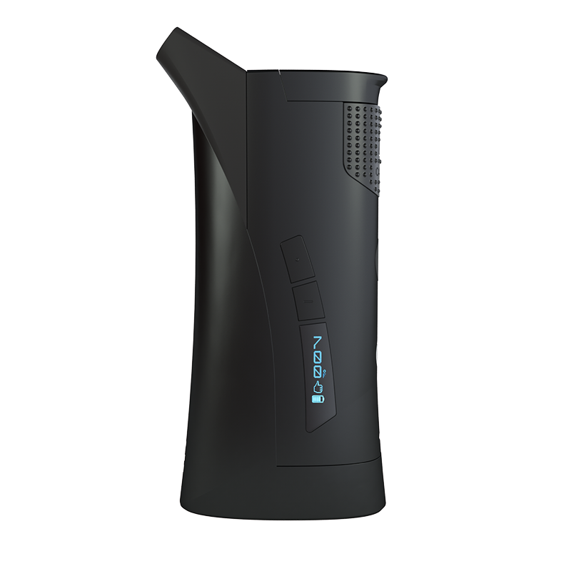 User holding G Pen Roam for a portable concentrate vaporizer session