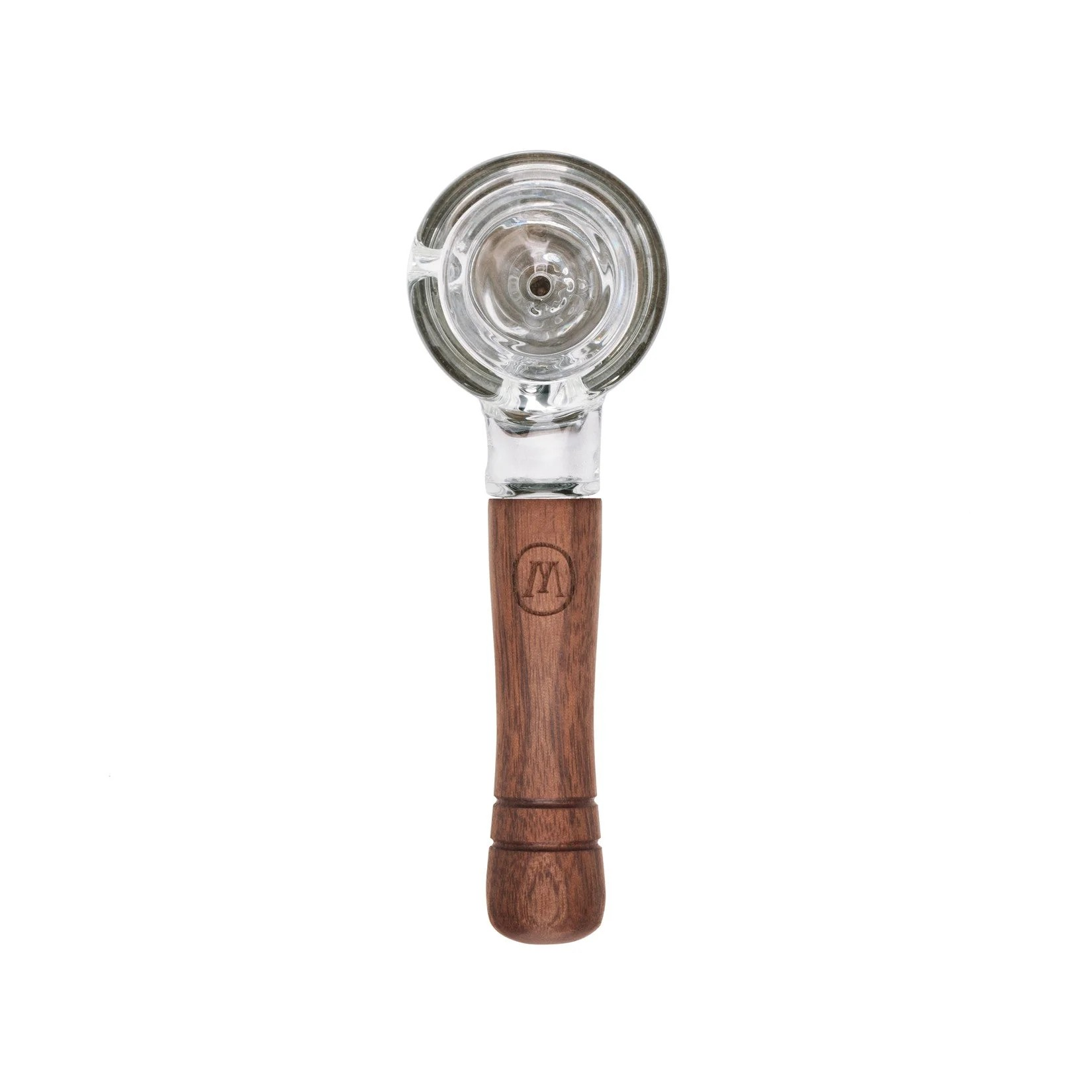 Side view of the Marley Natural Spoon Pipe highlighting the generous bowl size and sleek design.