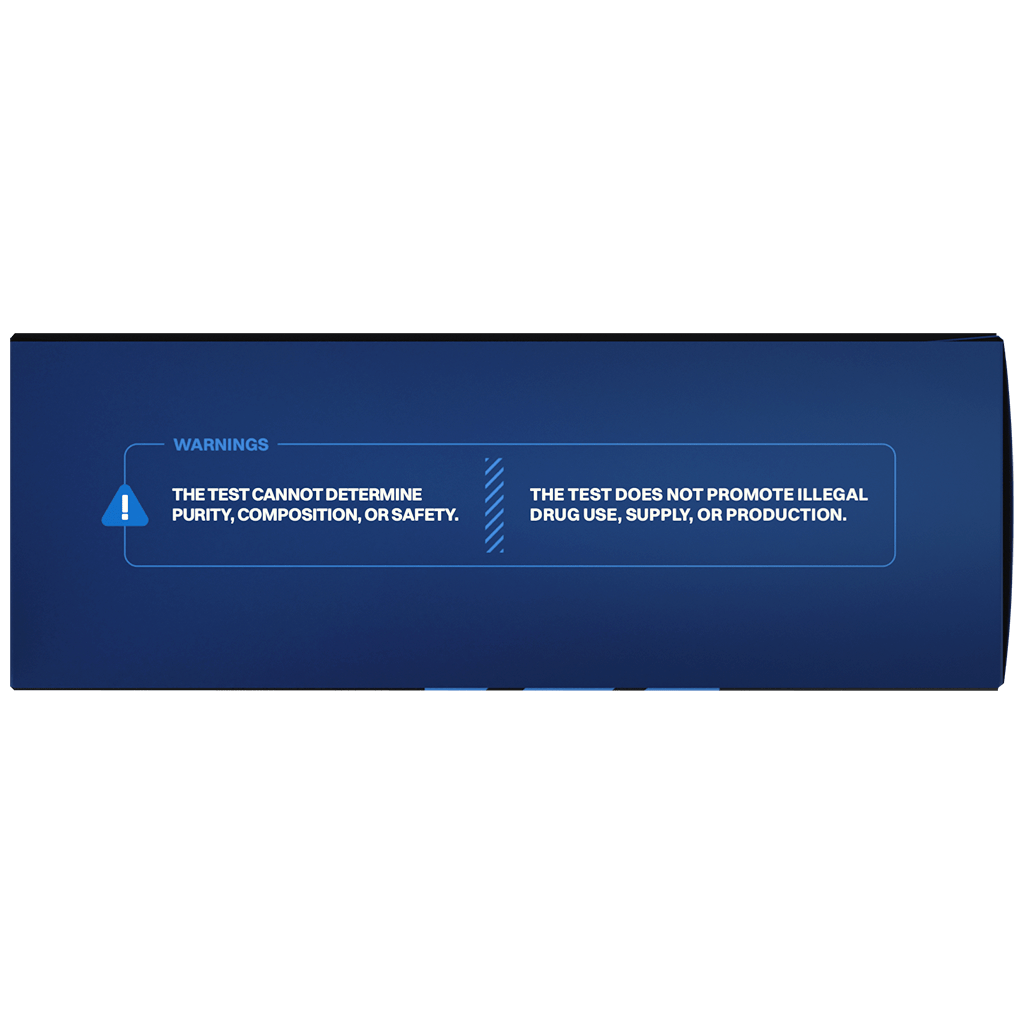 Packaging of Toxi Shield fentanyl test strips for safe drug testing