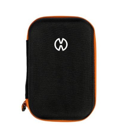 Travel-ready Mighty+ case with organized compartments for accessories.
