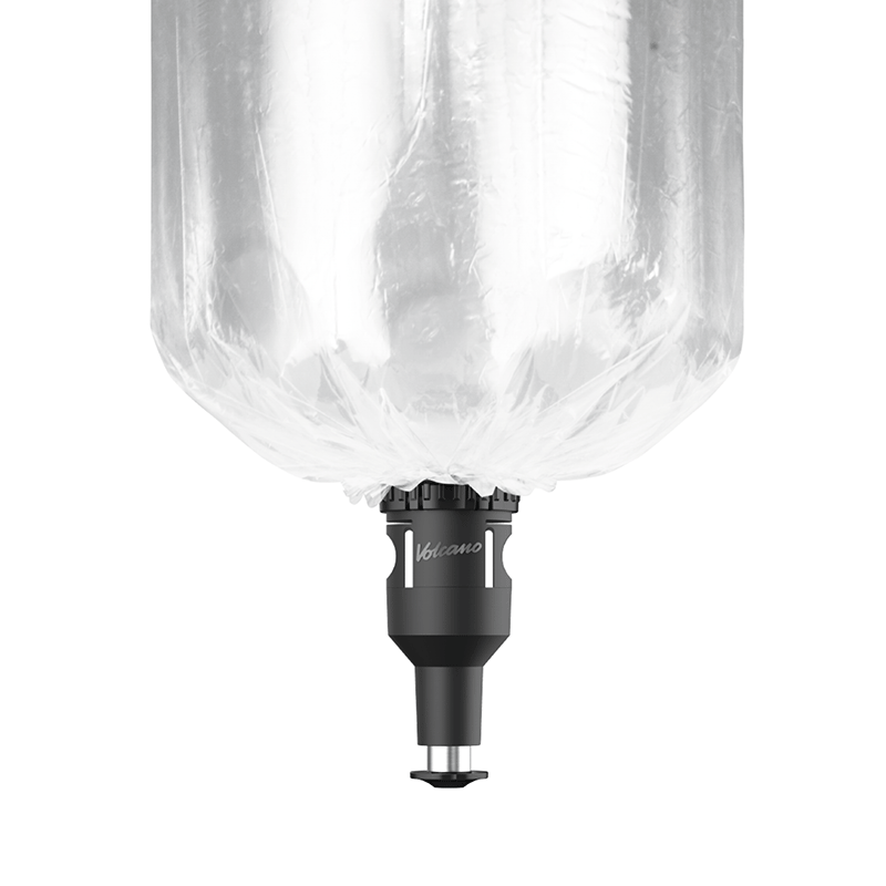 Close-up of Easy Valve balloons and replacement parts for Volcano