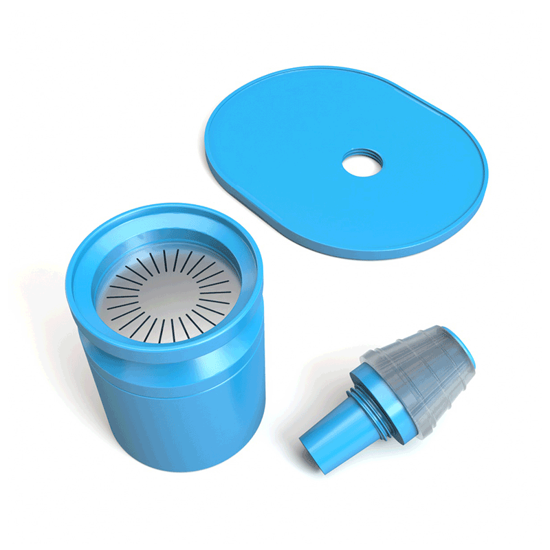 Aluminum bowl assembly with CNC machining for gravity bong use