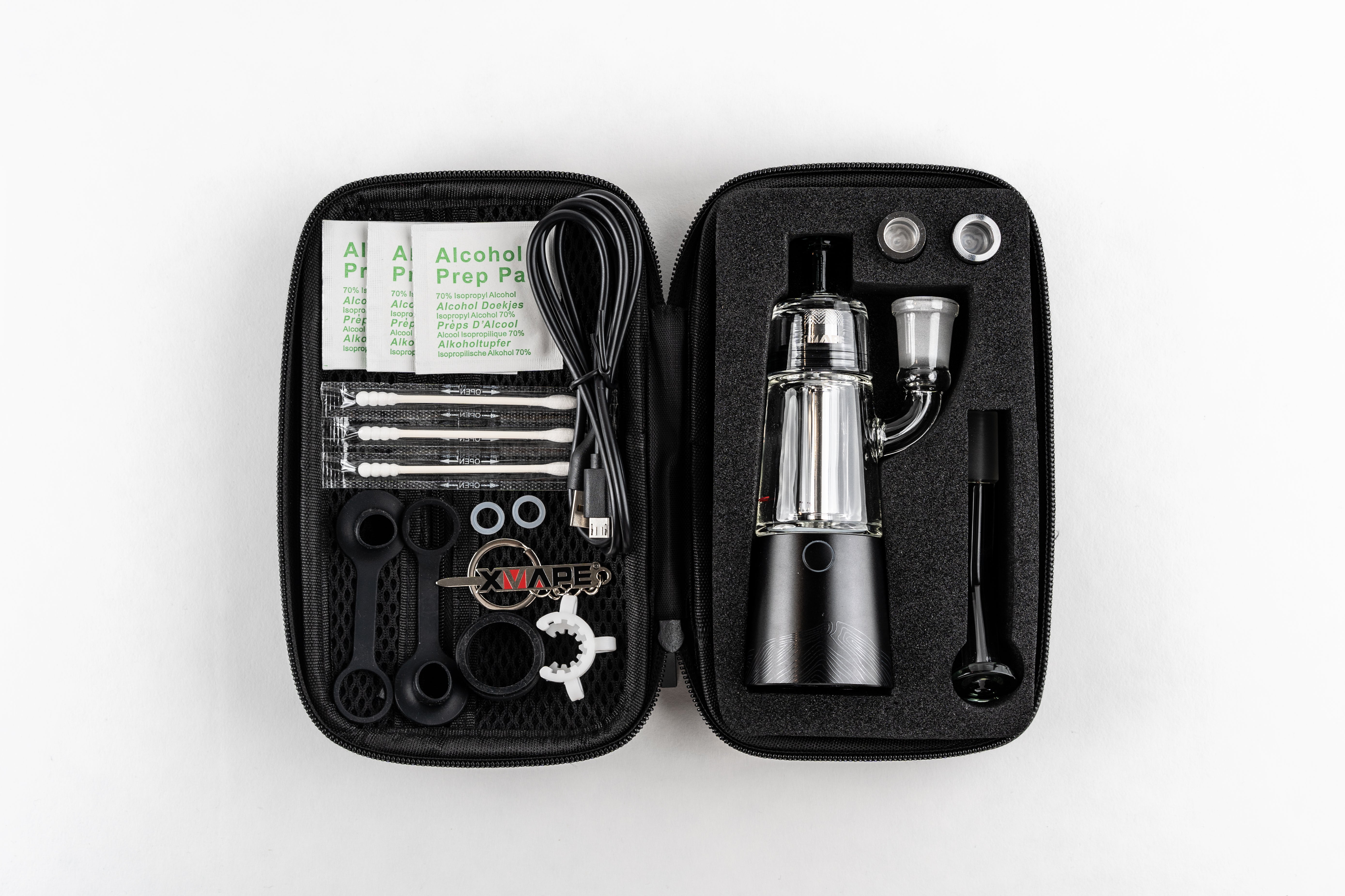 VistaMini Pro charging wirelessly on dock — perfect for travel