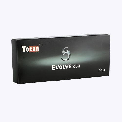 Yocan Pandon Evolve Coilless Ceramic Atomizer pack, highlighting five units for wax vaporization.