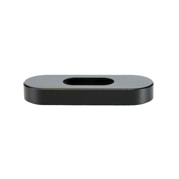 AirVape X magnetic herb chamber cover from a top angle, showcasing its sleek metal design.