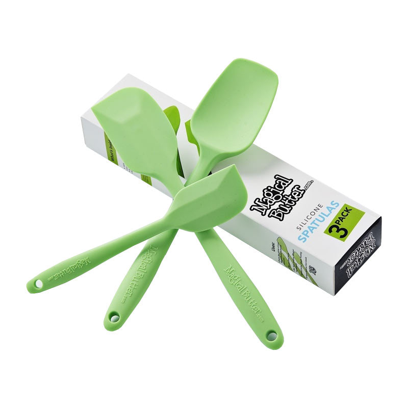 Silicone spatula set in various sizes for cooking and baking