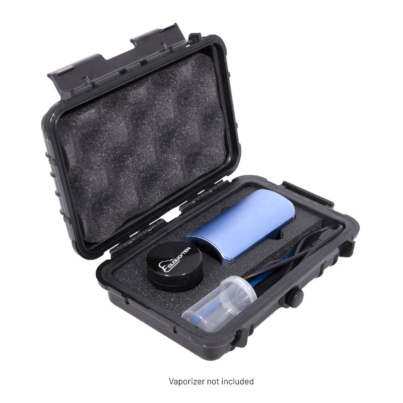 CloudTen Elite Hard Case showcasing padded foam interior for vaporizer protection.