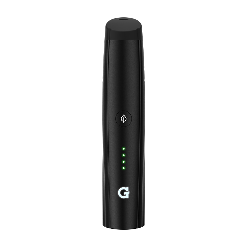 G Pen Pro Portable Vaporizer showing its ergonomic design and LED settings.