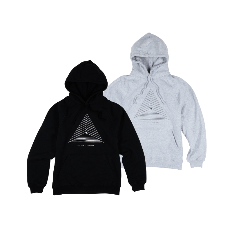 Front view of the Elevated Comfort Cotton Hoodie in black, showcasing its stylish design and cozy fit.